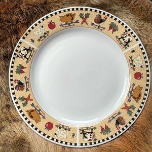 Country Gathering Majesticware Oneida Stoneware Serving Chip Plate Dish Platter